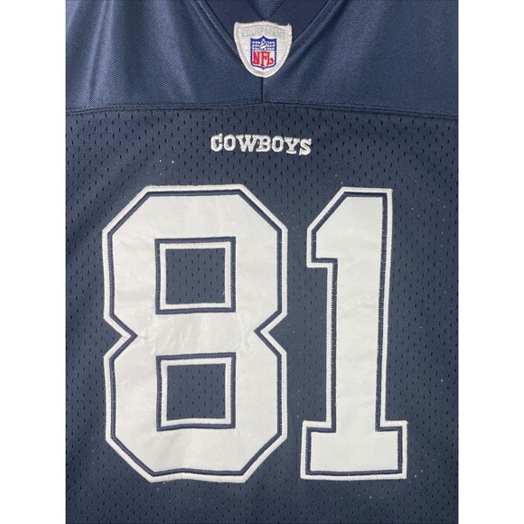 VTG Reebok Jersey Terrell Owens #81 Dallas Cowboys Mens 46 Large Blue Sewn NFL - Picture 5 of 8